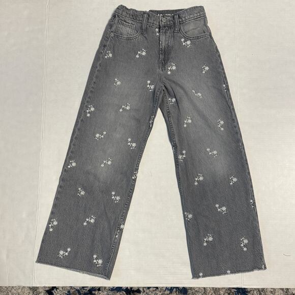 Gap Kids Lot of 2 Girl 10 Low Stride Jeans Embroidered Distressed School Casual - Picture 2 of 16